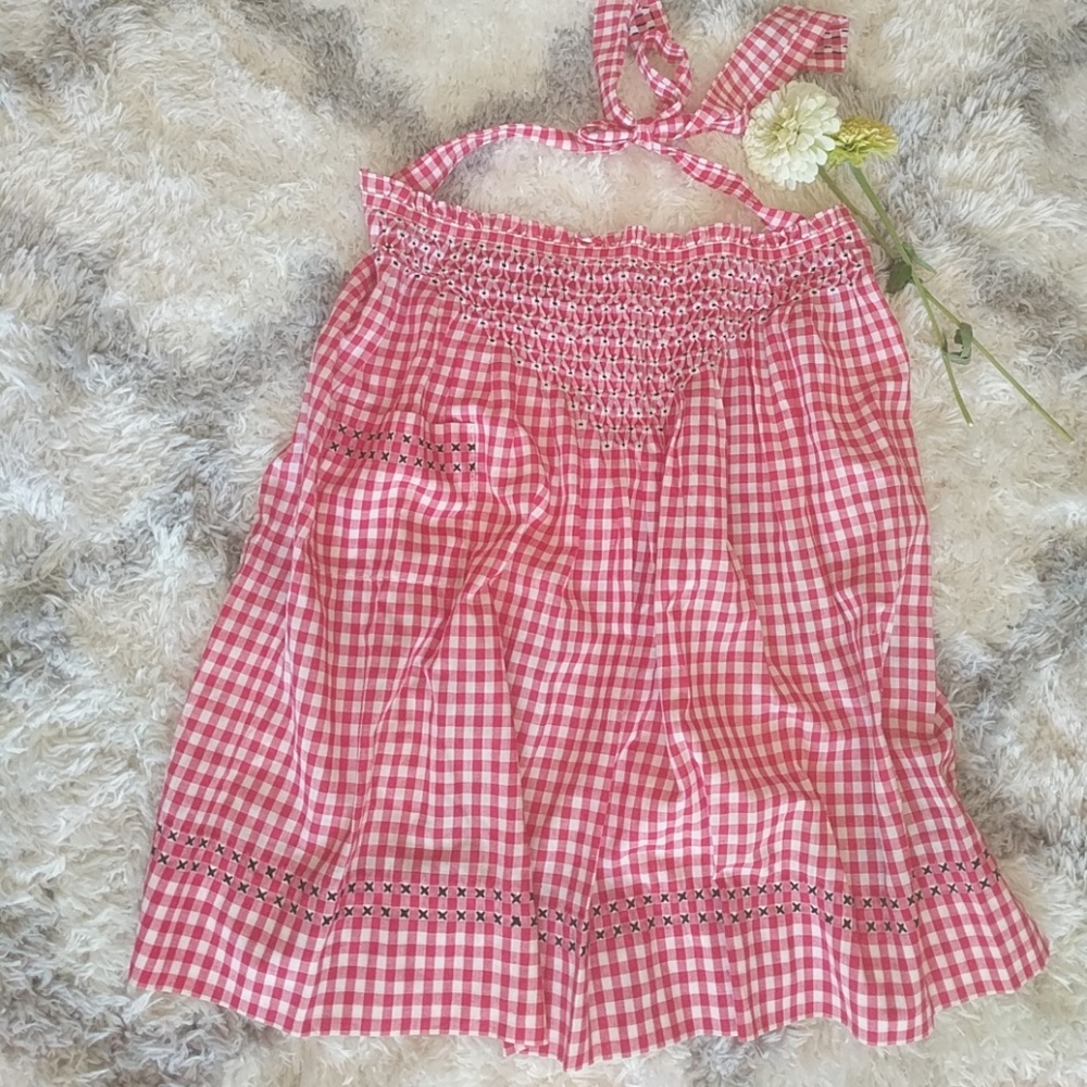 Vintage Apron in Red Gingham